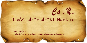 Csütörtöki Martin névjegykártya
