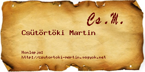 Csütörtöki Martin névjegykártya